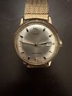 Vintage Timex Manual Wind Gold Tone Men's Wrist Watch Date