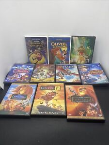 Lot Of 10 Walt Disney /Pixar DVD Animated Cartoon Family Children ( S1 )