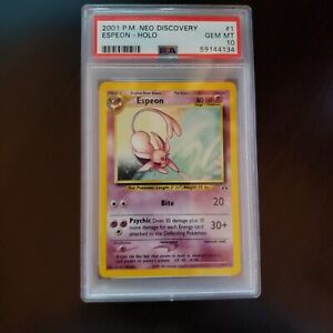 Espeon holo PSA 10 Gem Mint Neo Discovery Rare Pokemon Card