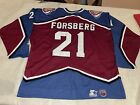 Peter Forsberg  Starter Colorado Avalanche Jersey Mens Xl Red Clean Sewn Vtg