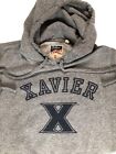 Vintage Xavier Hoodie Sweatshirt Size L Tri-Blend Raglan 80's California