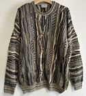 Vintage 90's Alfani Sweater Coogi Style 3D Textured Chunky Knit Mens 2XL