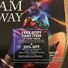 Bath & Body Works 20% Off Entire Purchase & Body Care Item Coupon April 8-May 12