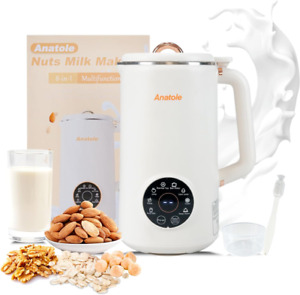 Nut Milk Maker 35Oz 1000Ml Almond Cow Machine 8-In-1 Automatic Soy Plant-Based