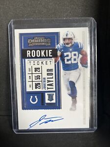 New Listing2020 Contenders Jonathan Taylor Rookie Ticket Auto Colts RC