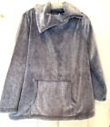 Any Body Sweatshirt Coat Fluffy Asymmetric Collar  Size Petite M