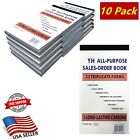 10 Pack Receipt Book 3 Parts Sales Order Books 33 Sets Invoices & Receipts Form