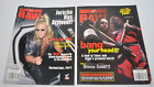 Lot of 2 WWF Raw Magazines  Dec 1998 & Nov 1999 - Some damage but Posters Intact