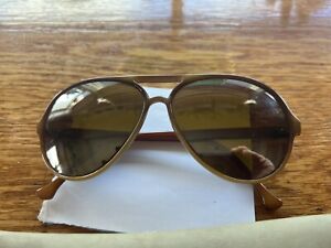 Vuarnet Sunglasses - 1976 vintage -  Brown frame and amber tint glass lens.