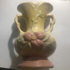 Vintage 1940s Hull American Art Pottery Wildflower Vase  Pastel Yellow/Pink