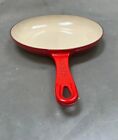 NEW Le Creuset Cast Iron Cerise Red 9” Skillet Omelette Pan