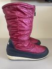 Vintage Tecnica Pink Ski Lined Winter Boots Women's Size EU 39/40 US 8.5/9