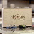 Extra Large Wooden Box | Custom Engraving | The Adventures Of | Shown in Maple)