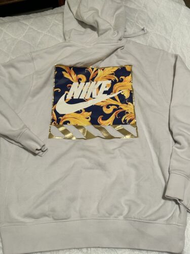 Nike Graphic Hoodie White Size Small