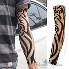 Temporary Tattoo Sleeve Fake Nylon Arm Stocking Tribal Black Mens Womens Kids