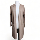 Charter Club Cashmere Duster Long Cardigan Sweater Camel Women size 1X Pockets