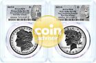 New Listing2023 S $1 Morgan & Peace Dollar Reverse Proof  Set PCGS REV PR70 First Day Issue