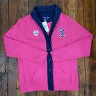 Ralph Lauren Polo Cardigan Button Up Sweater Long Sleeve Men’s XL Pink
