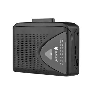 Portable Cassette Player FM/AM Radio Auto Reverse Stereo Tape Player Black G2M3