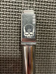 Ported Stainless Steel Barrel for Glock 19 Gen1-5 Compatibible Lasered Skull