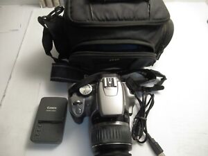 Cannon EOS 350 D Digital Camera Rebel XT w/ battery/charger/card/case