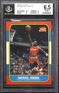 New Listing1986-87 Michael Jordan Fleer #57 Rookie RC BGS 6.5