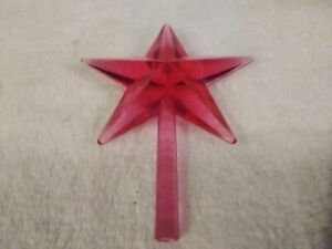 VINTAGE LG  PINK  IRRID AUR Classic Star for Ceramic Christmas Tree