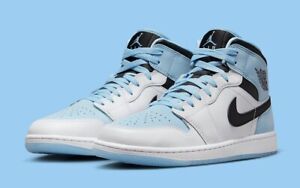 Nike Air Jordan 1 Mid SE Shoes UNC Ice Blue White DV1308-104 Men's or GS NEW
