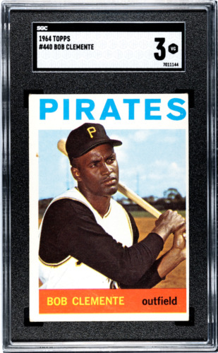 1964 Topps Baseball Card #440 Bob Clemente SGC Graded Slab Vintage Pirates VTG