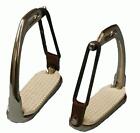 NEW Showman Breakaway English Irons/Stirrups with Pads Stainless steel 4 3/4