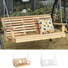 Outdoor 3-Person Patio Outdoor Swing w/ Durable PU Coating & Chains