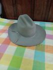 VTG Stetson 5 X Beaver Silver/Grey Cowboy Hat Size 6 7/8 Western Hat