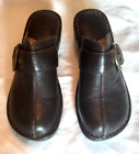 Bolo  Clogs Womens Size 6 Mahogany  Casual Leather Slip On Keddie Shoes