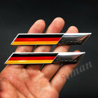 2x Germany Deutschland Flag Car Motorcyle Tank Decals Sticker Badge Emblem