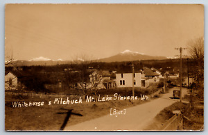 Marysville California Street View Whitehorse Pilchuck Lake Stevens RPPC Postcard