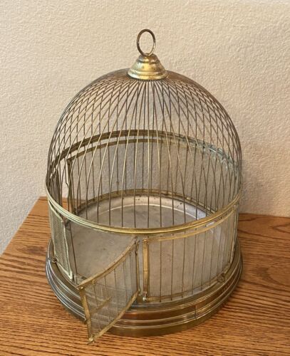 Antique “LEON” Brass Birdcage - Patented 1923