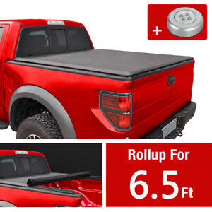 For 2004-2014 Ford F150 Fleetside 6.5 Ft Short Bed Soft Roll Up Tonneau Cover (For: Ford F-150)