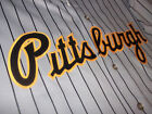 PITTSBURGH PIRATES GRAY PINSTRIPE GILES MAJESTIC XXL AUTOGRAPH...LOWER 48 ONLY