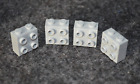 (4) 1x2x2 Light Gray Bricks w/ 4 Pegs on one side (SNOT) ~ Lego ~ NEW ~ Castle