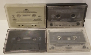 Mixed 4 Cassette Tapes 80s 90s Metal Kix, Salty Dog, Babylon AD, Kiss NO INSERTS