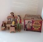 Antique Vintage Lil Abner & His Dogpatch Band Tin Litho Wind Up Toy Mechanical