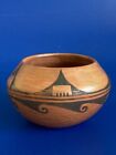 Vtg Hopi Indian Pueblo Native Anerican Indian Pottery Bowl Vessel Jar 4 5/8