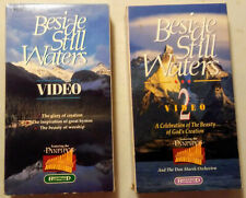 2 VHS lot Beside Still Waters Video 1 & 2 featuring panpipes Don Marsh Orchestra