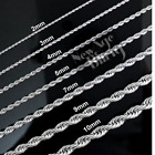 Stainless Steel Rope Chain Trendy Durable Premium Quality Men's Women's Necklace