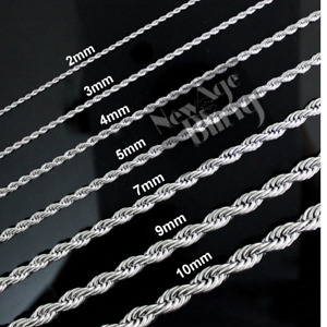 Stainless Steel Rope Chain Trendy Durable Premium Quality Men's Women's Necklace