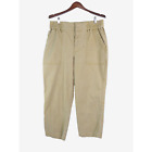 Cabi Size 12 Discovery Trouser Crop Paperbag Pant Khaki Brown 5693 No Belt