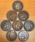 Lot 8 VF+ Indian Head Cent Penny 1864 1881 1895 1898 1902-1904 1909 Full LIBERTY