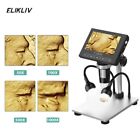 Elikliv Digital Microscope 1000X 4.3'' LCD Screen USB Coin Magnifier with Light