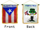 Coqui Puerto Rico MINI BANNER FLAG FOR CAR & HOME WINDOW MIRROR HANGING 2 SIDED