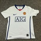 Manchester United Jersey 2008 Nike Fit White Youth Boys Medium
